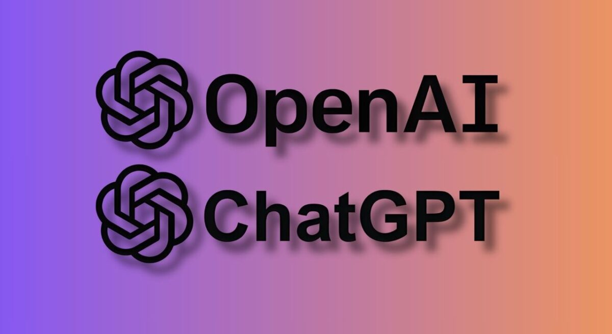 تصویری از لوگوی شرکت OpenAI و ChatGPT