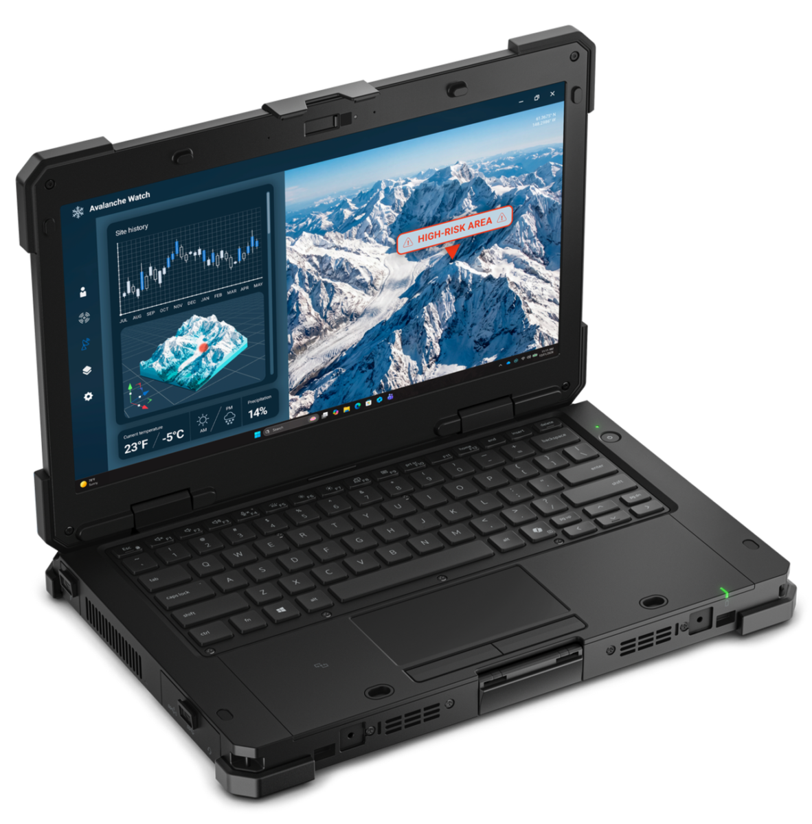 تصویری از لپ‌تاپ Dell Pro Rugged 14