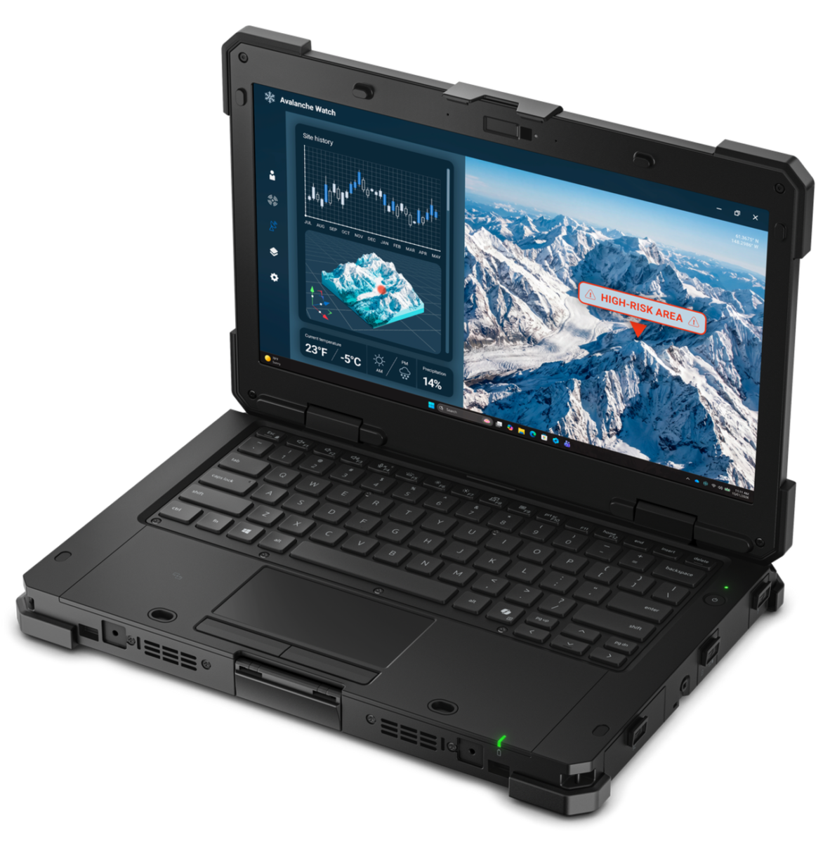 تصویری از لپ‌تاپ Dell Pro Rugged 14