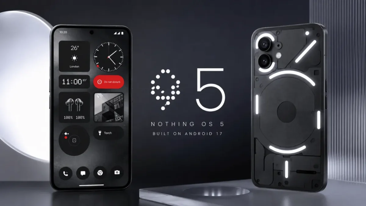 اجرای Nothing OS 5.0 روی گوشی Nothing Phone 3