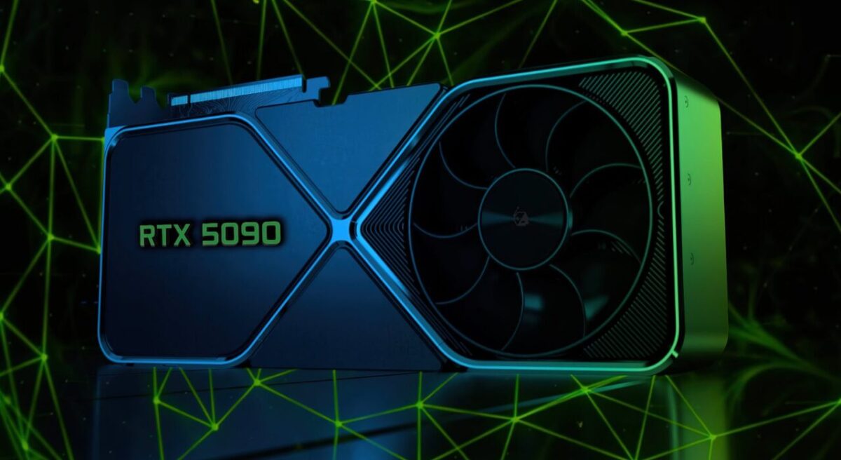 تصویری از کارت گرافیک RTX 5090 انویدیا