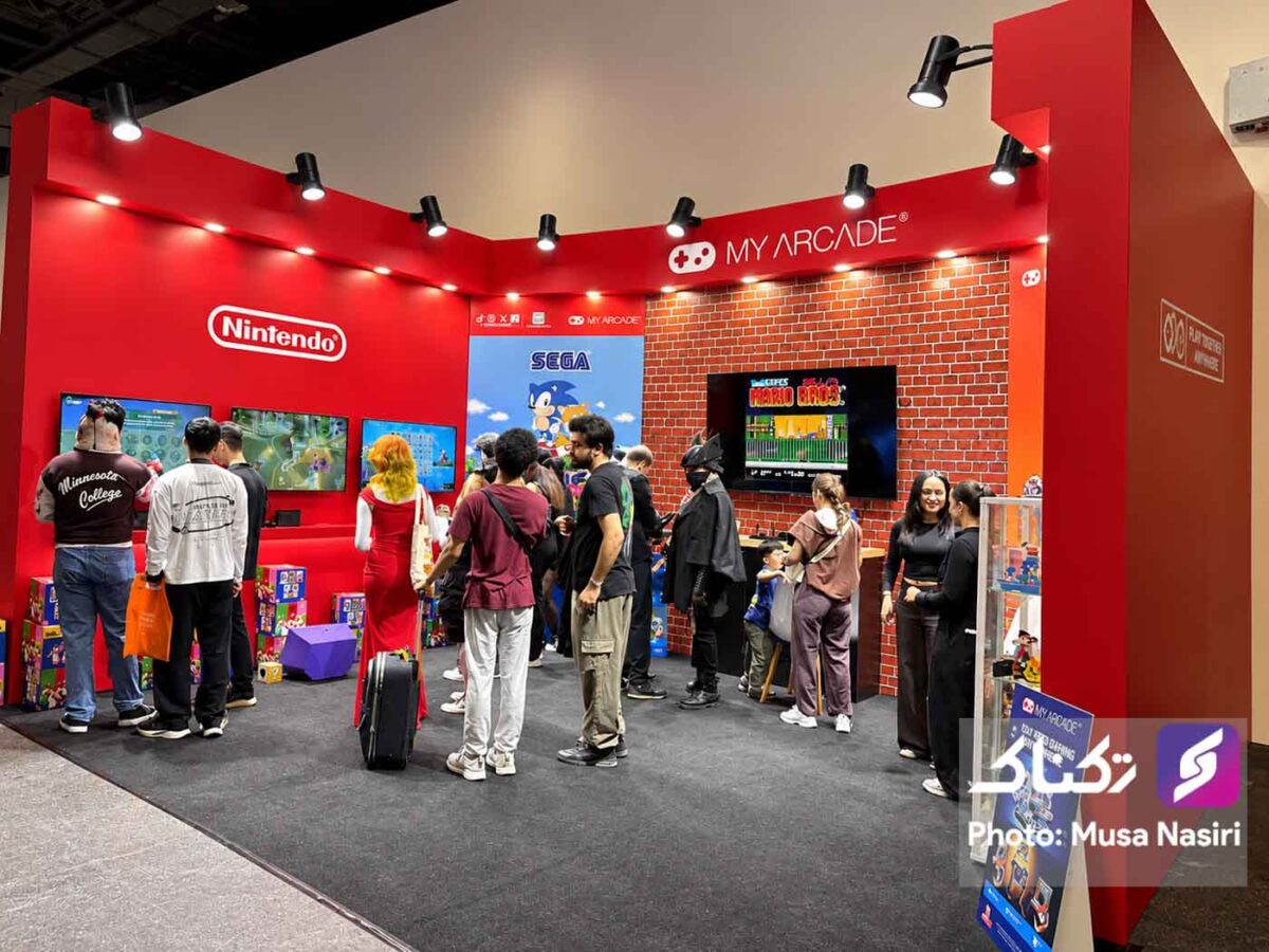 غرفه My Arcade با بازی‌های نینتندو و سگا در گیمینگ استانبول ۲۰۲۶