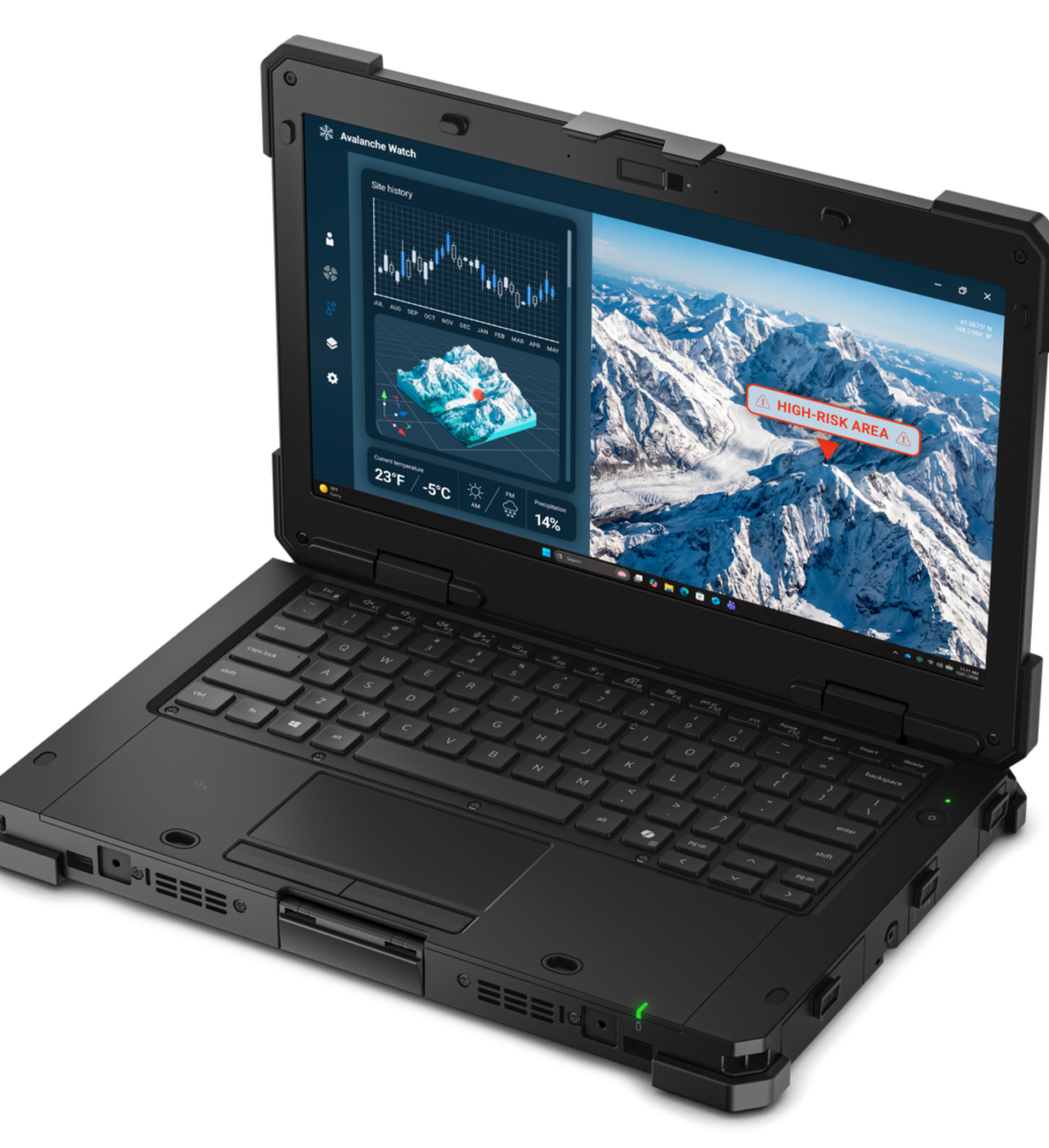 تصویری از لپ‌تاپ Dell Pro Rugged 13 Extreme