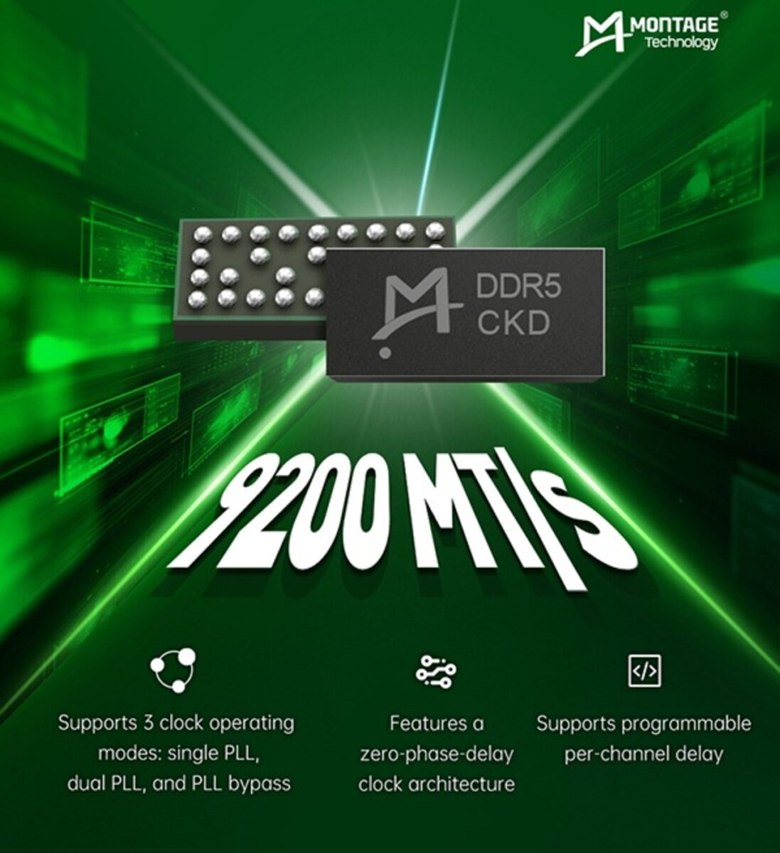 تصویری از حافظه DDR5 با سرعت ۹۲۰۰ مگاترانسفر بر ثانیه
