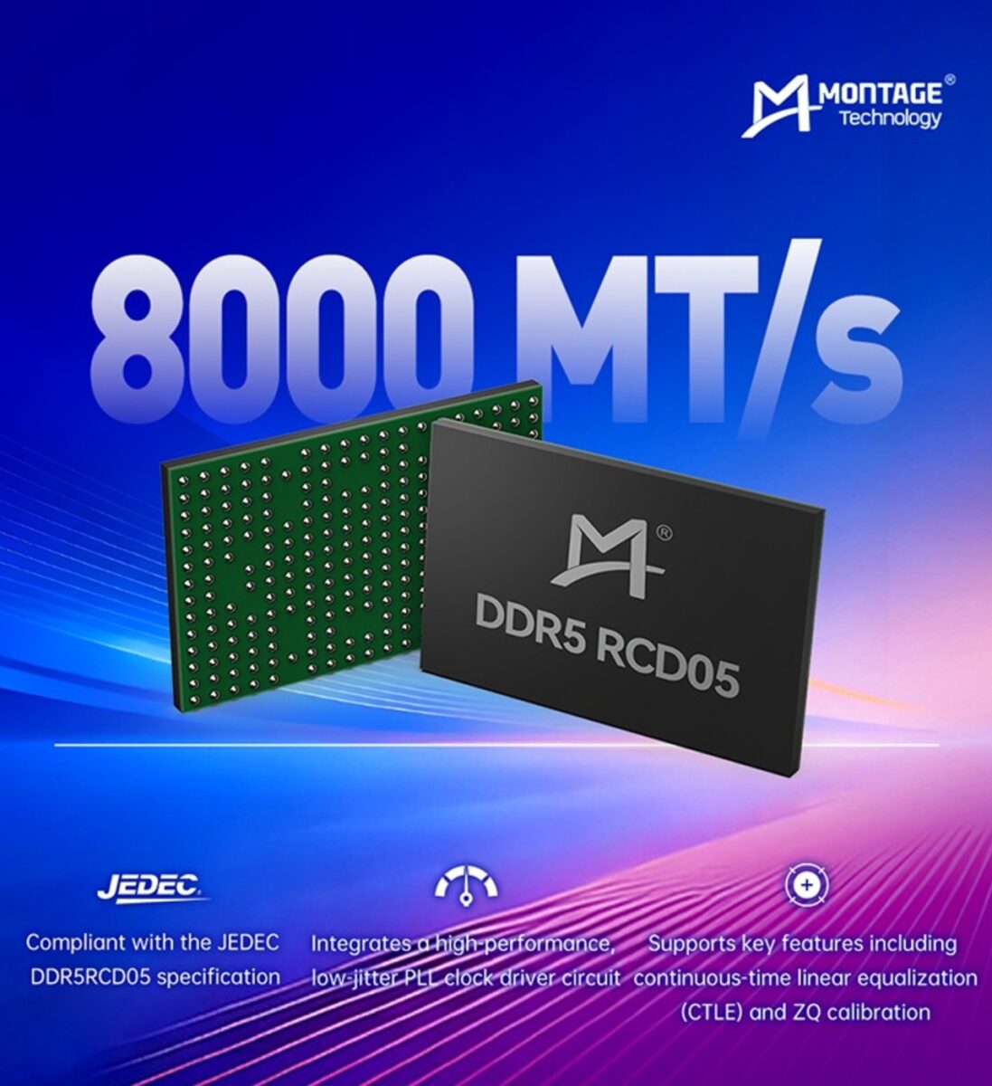 تصویری از حافظه DDR5 با سرعت ۹۲۰۰ مگاترانسفر بر ثانیه