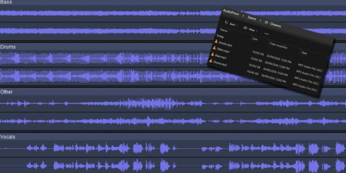 اپلیکیشن AudioPrism بخش‌های مختلف آهنگ را در ۴۰ ثانیه تفکیک می‌کند 