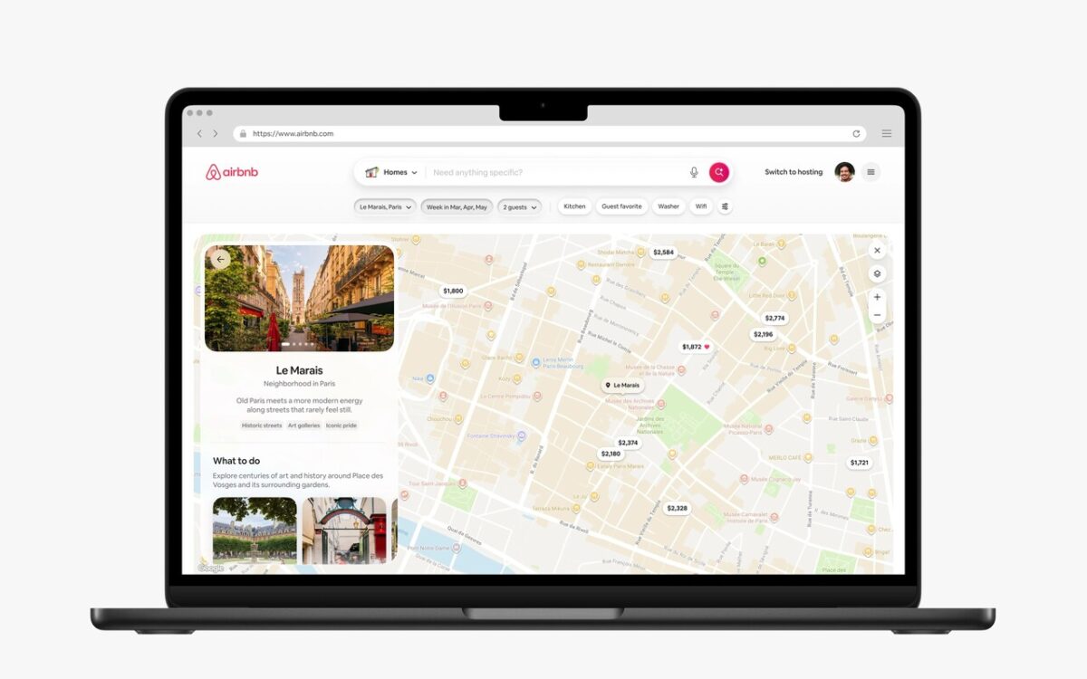 تصویری از جست‌وجوی هوش مصنوعی Airbnb