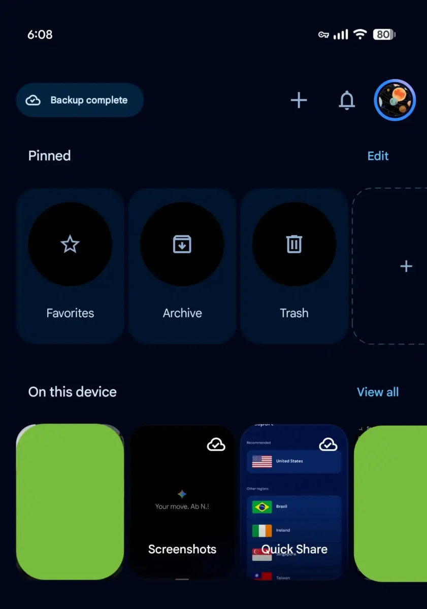 به‌روزرسانی طراحی جدید تب Collections در اپلیکیشن Google Photos