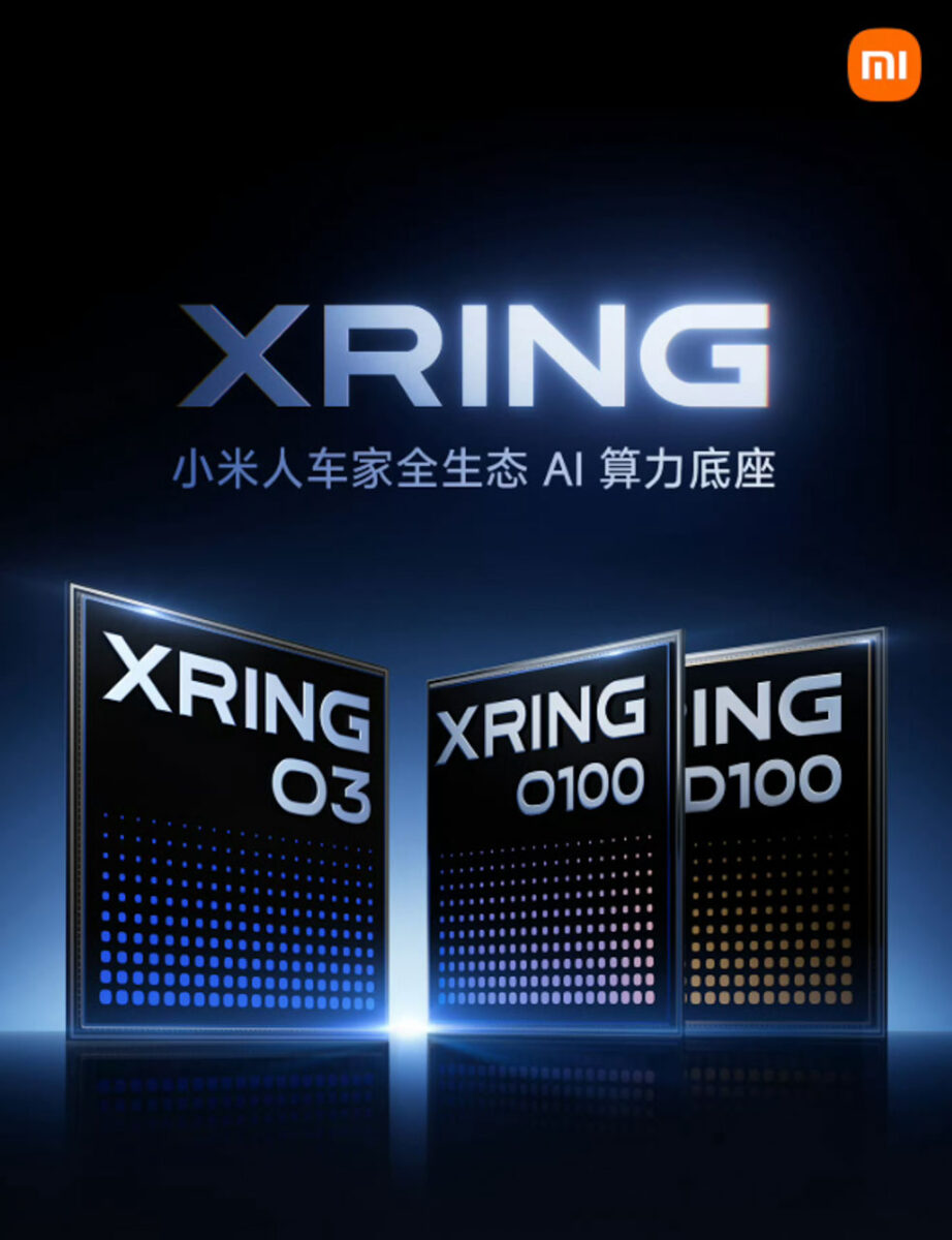 خانواده تراشه‌های اختصاصی Xring شیائومی شامل Xring O3، Xring O100 و Xring D100 برای موبایل، هوش مصنوعی و خودرو
