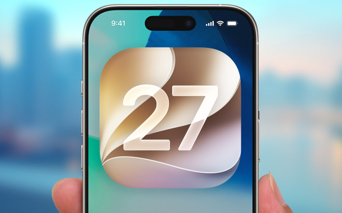 تصویری از سیستم‌عامل iOS 27 روی تلفن همراه