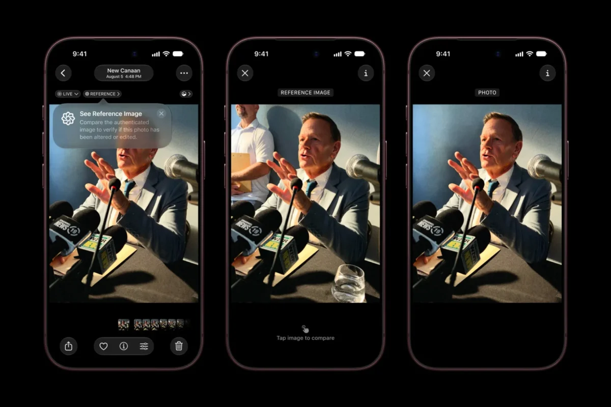 فناوری Apple Reference Image برای احراز اصالت عکس