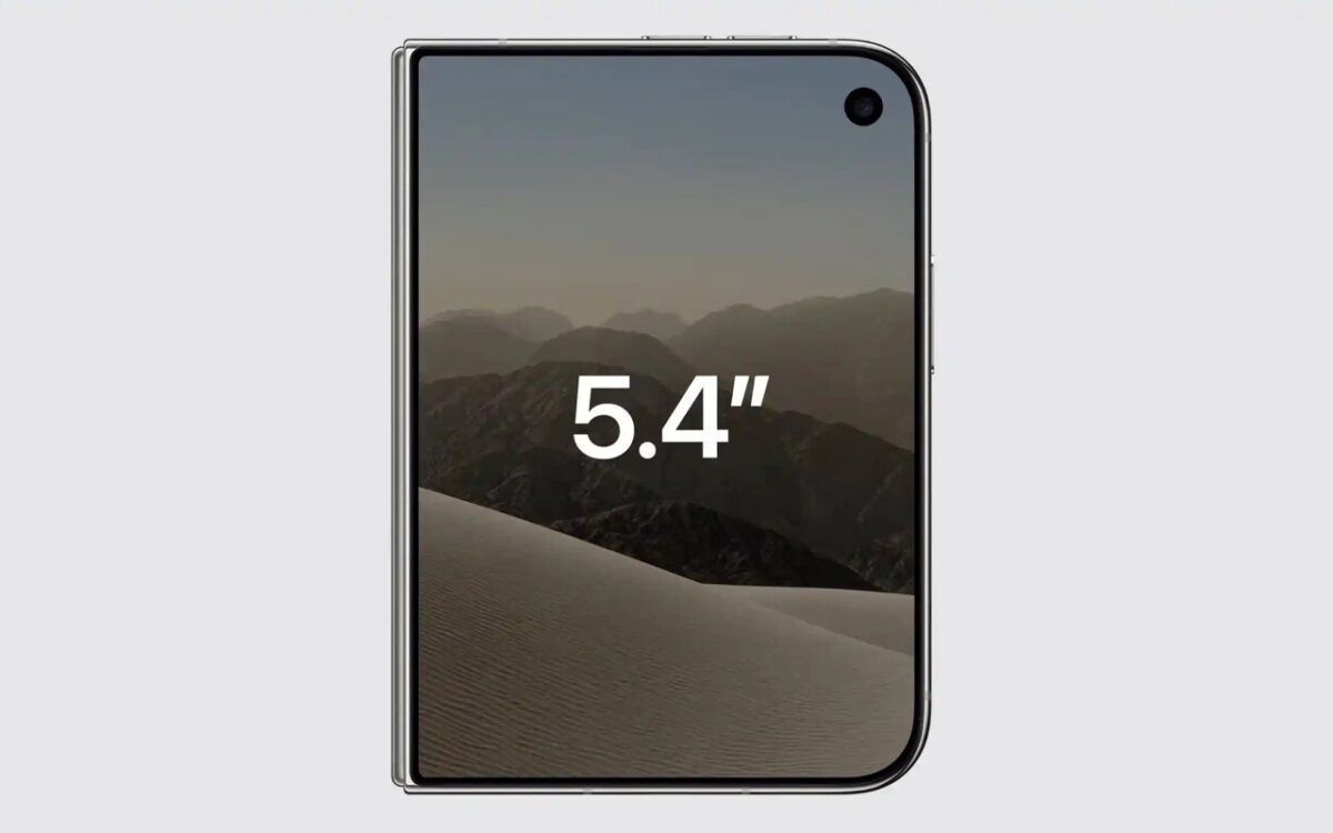 تصویری از آیفون تاشوی اپل با نام iPhone Duo