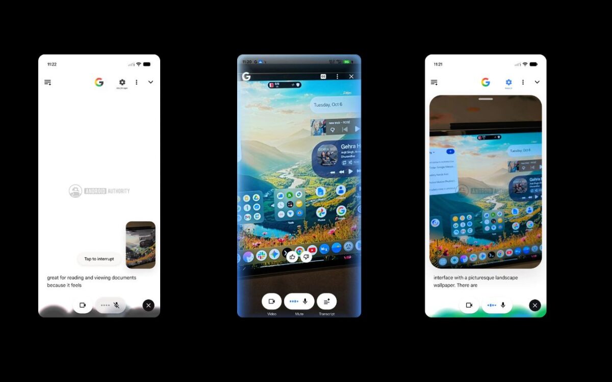 تصویری از بازطراحی  Google Search Live