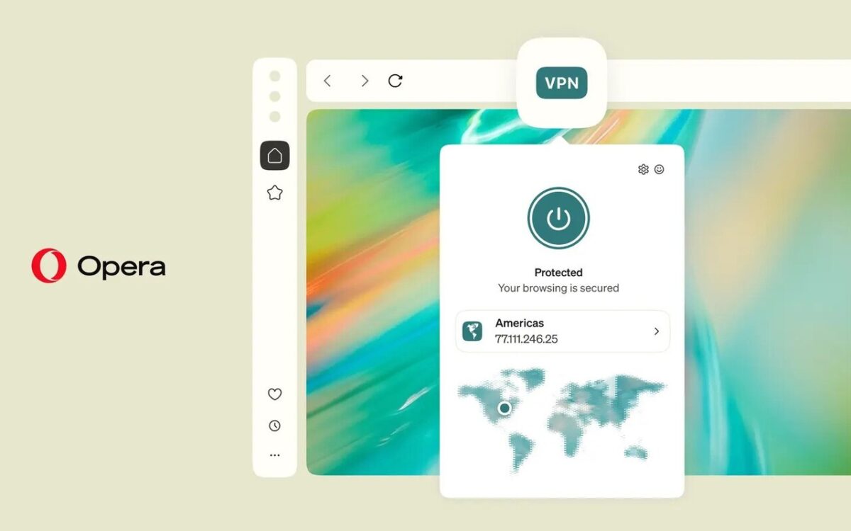 تصویری از قابلیت جدید مرورگر اپرا