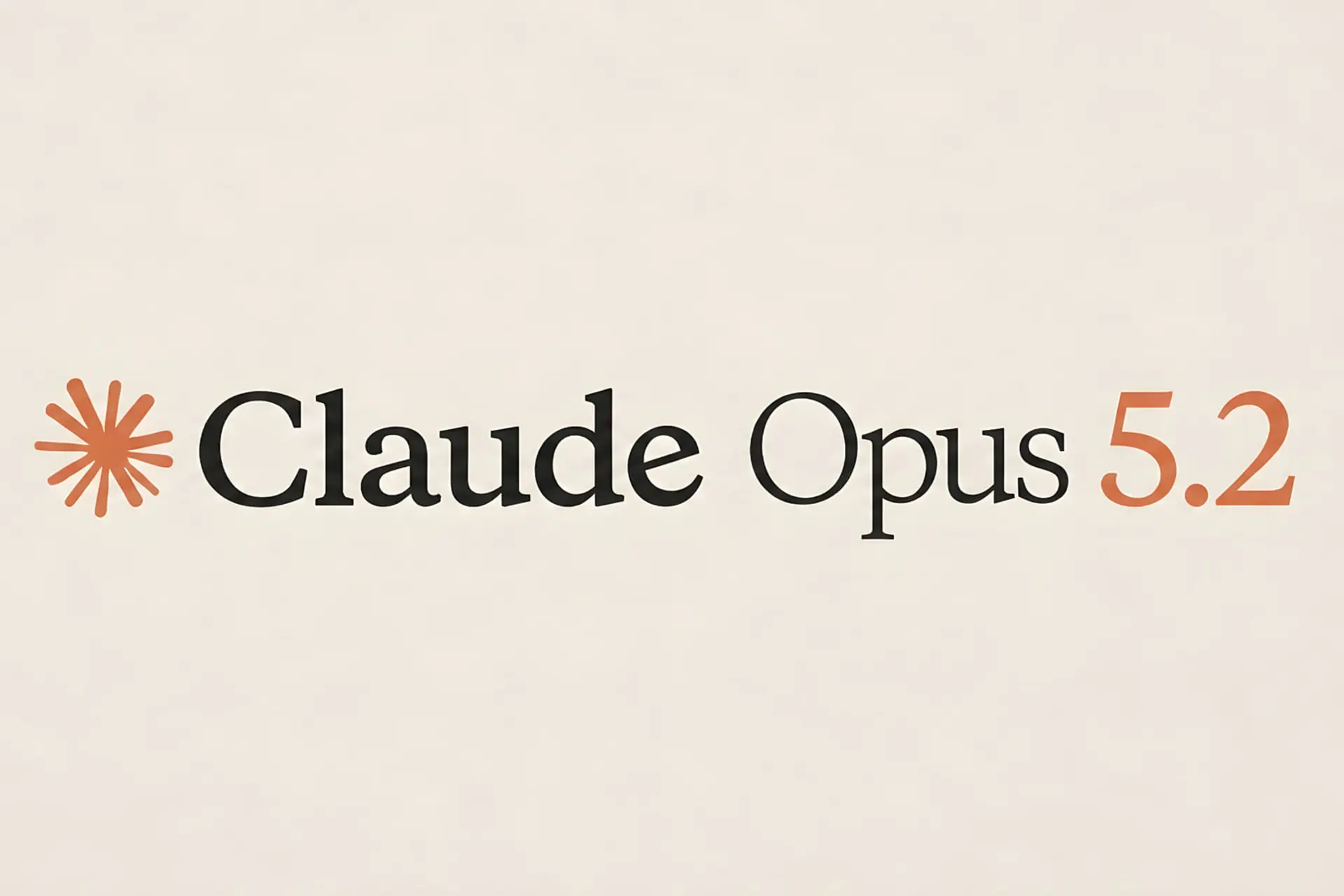 متن و لوگوی مدل هوش مصنوعی Claude Opus 5.2 (Claude Opus 5.2) بر زمینه روشن