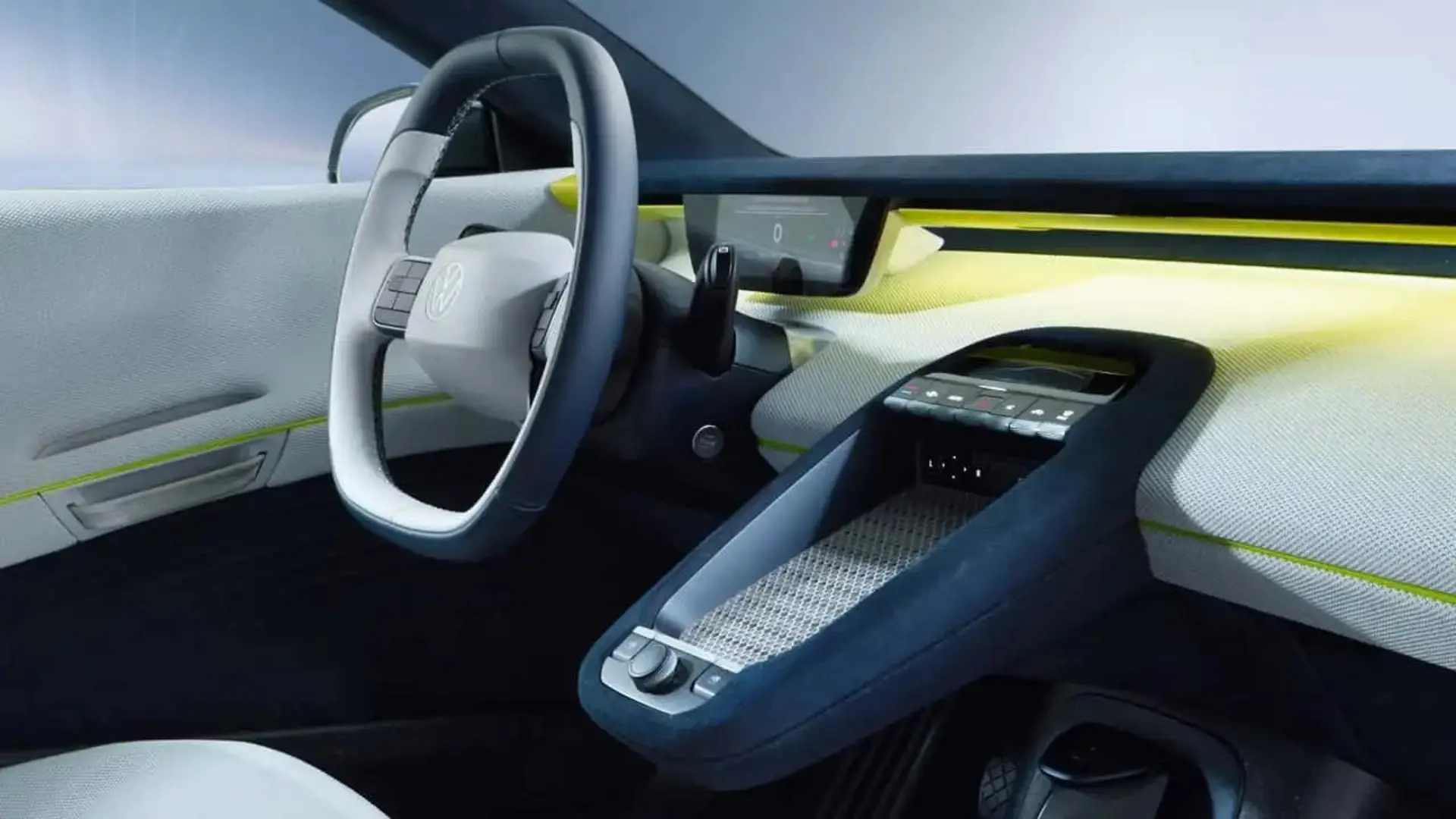طراحی مدرن کابین و داشبورد خودروی کانسپت فولکس‌واگن (Volkswagen) Mission Efficiency