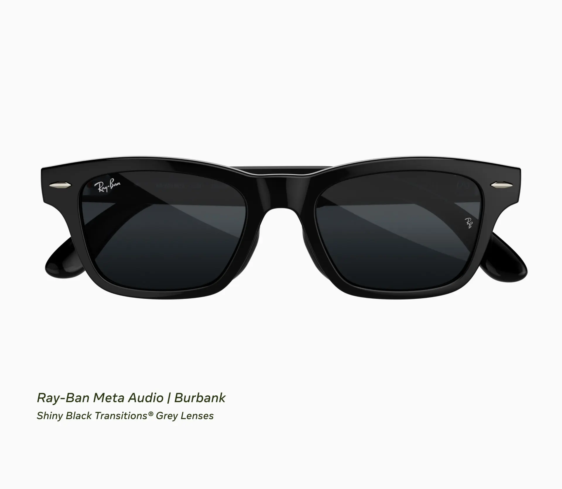 عینک هوشمند ری‌بن متا (Ray-Ban Meta) با فریم مشکی و عدسی خاکستری