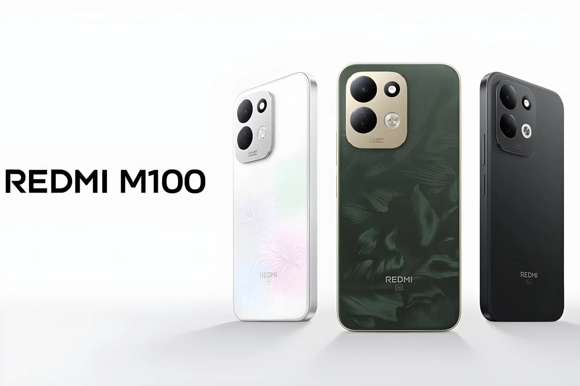 گوشی ردمی M100 (Redmi M100) با سه رنگ سفید، سبز و مشکی