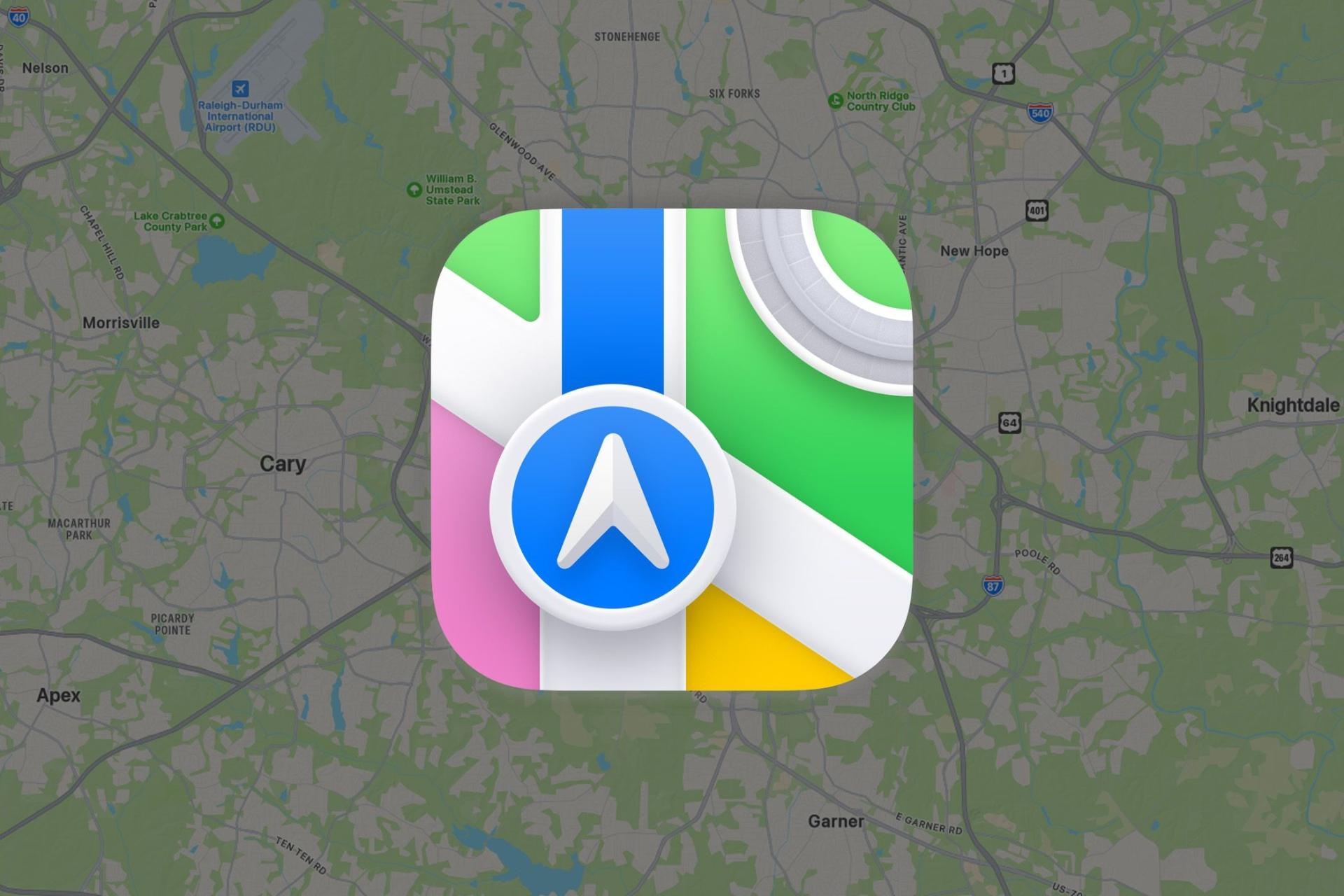 لوگو اپلیکیشن اپل مپس / Apple Maps