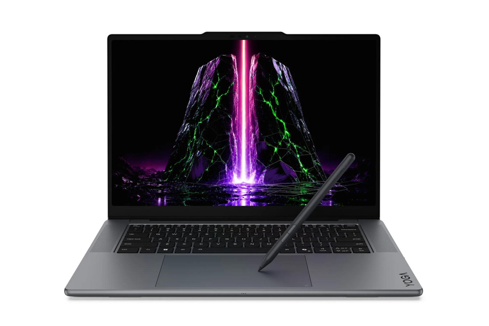 لپ‌تاپ لنوو (Lenovo) سری Yoga با قلم دیجیتال روی کیبورد
