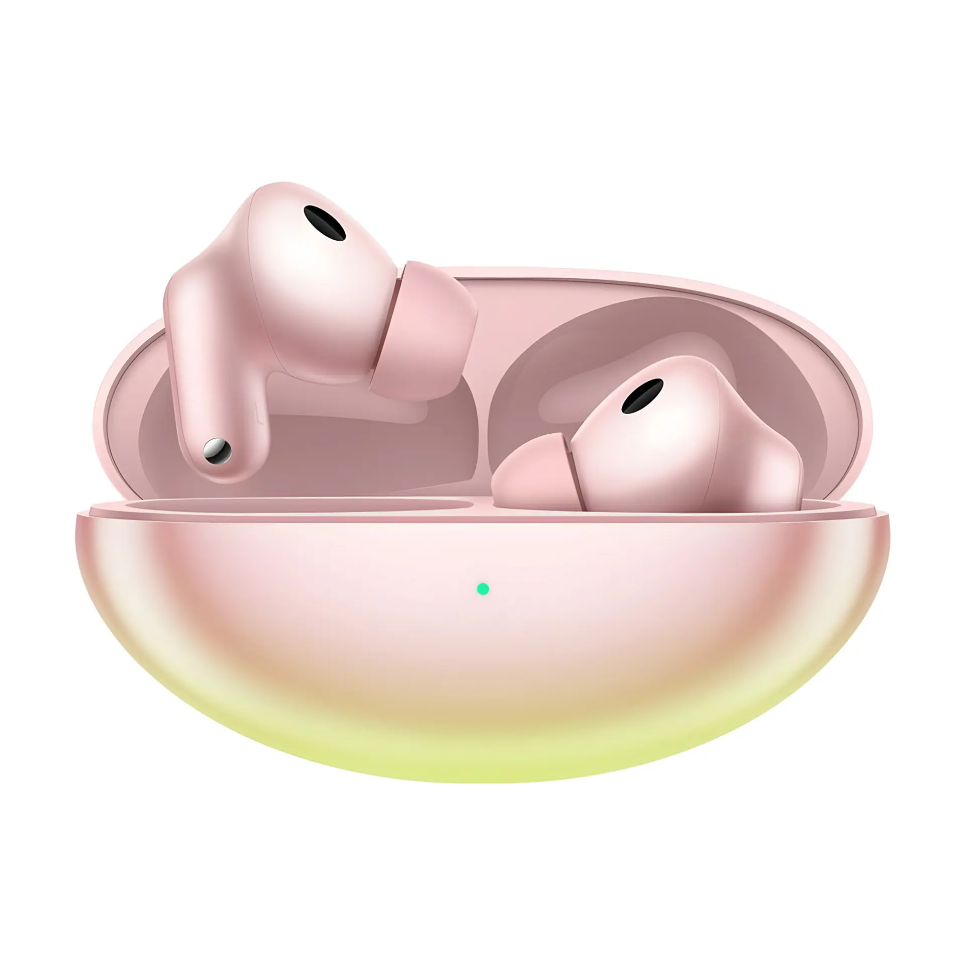 هندزفری هواوی فری‌بادز نئو (Huawei FreeBuds Neo) در کیس شارژ صورتی
