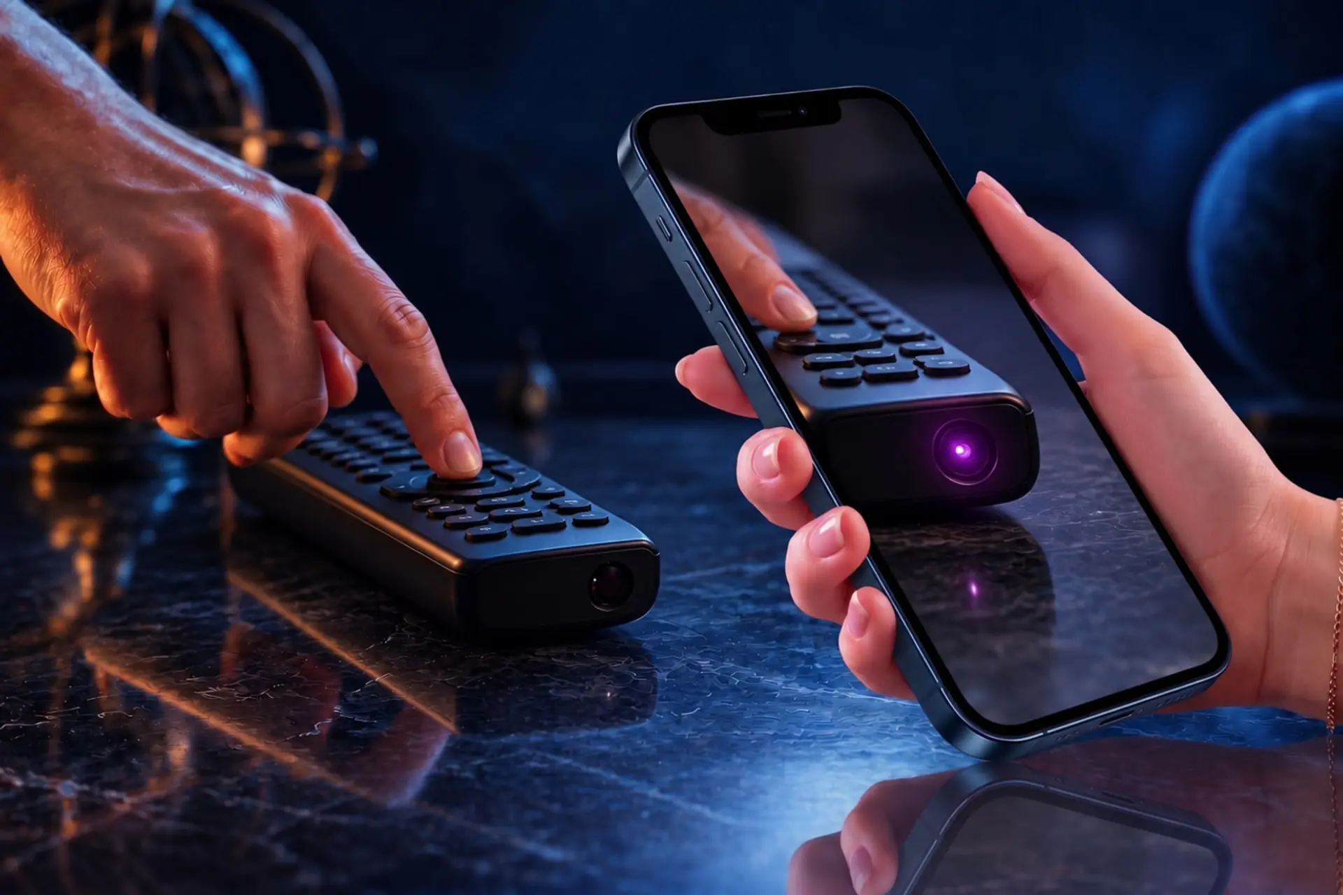 نور مادون قرمز (Infrared) کنترل تلویزیون از طریق دوربین گوشی موبایل
