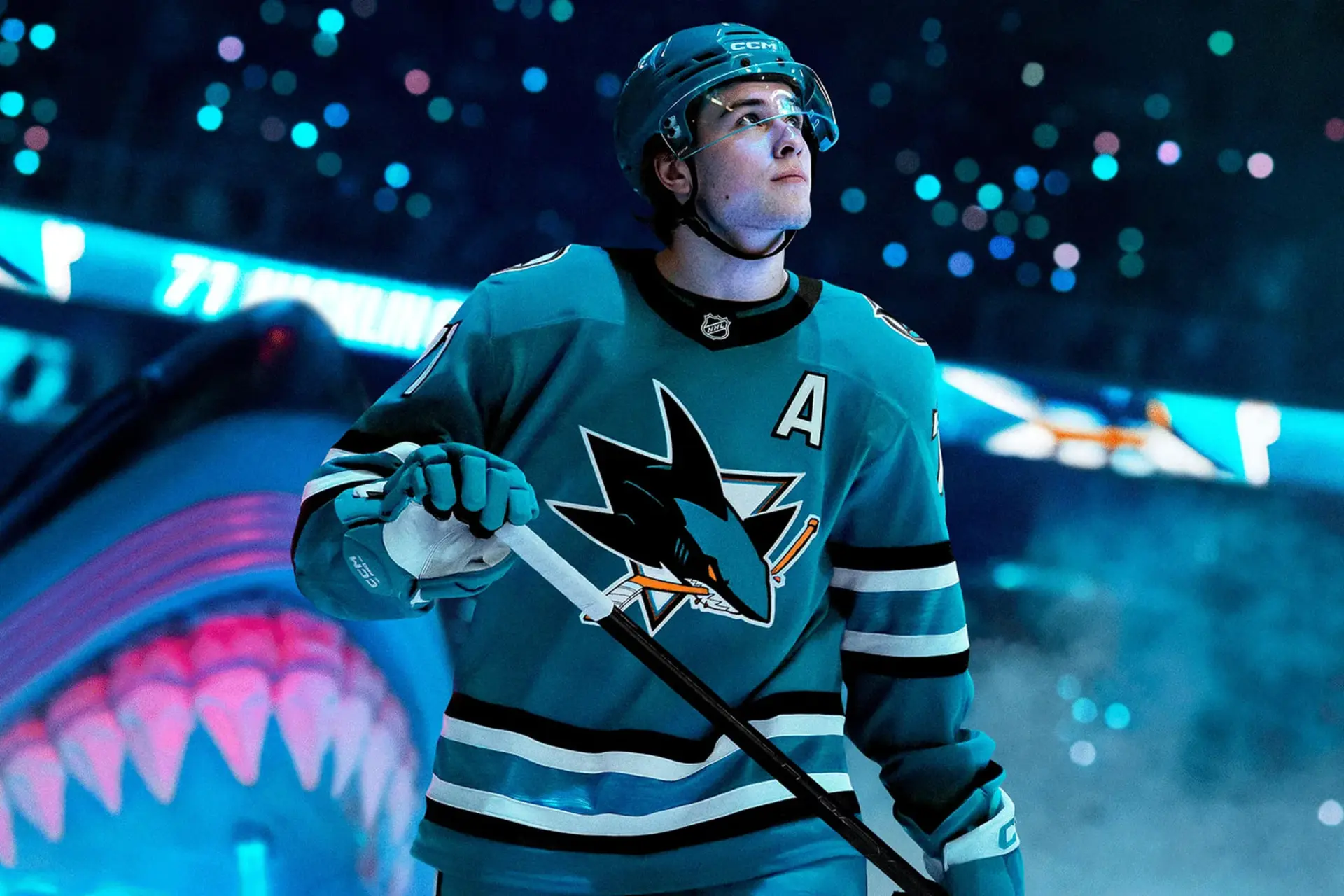 بازیکن هاکی در محیط بازی ویدئویی NHL 27