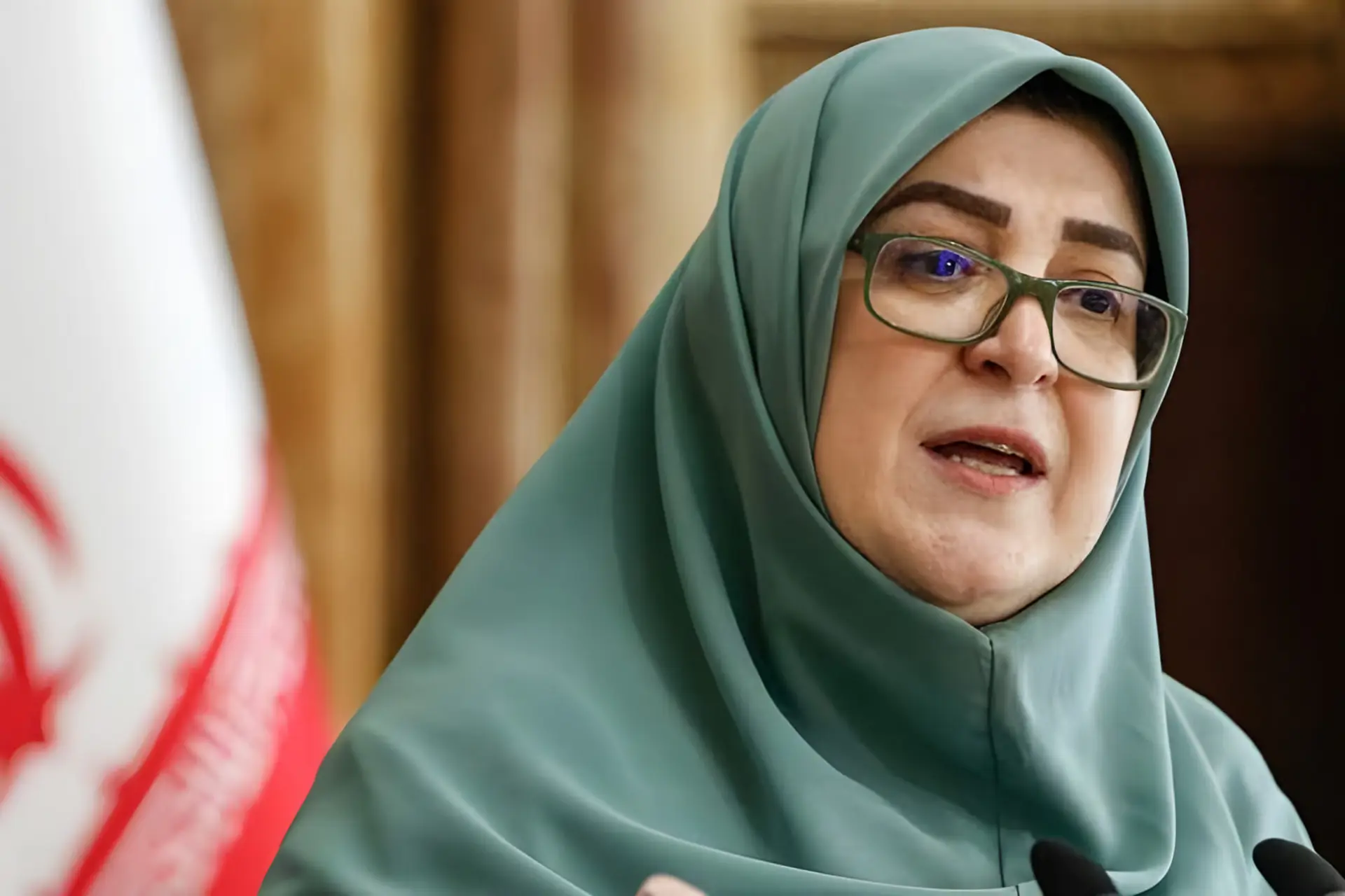 فاطمه مهاجرانی (Mohajerani) در نشست خبری