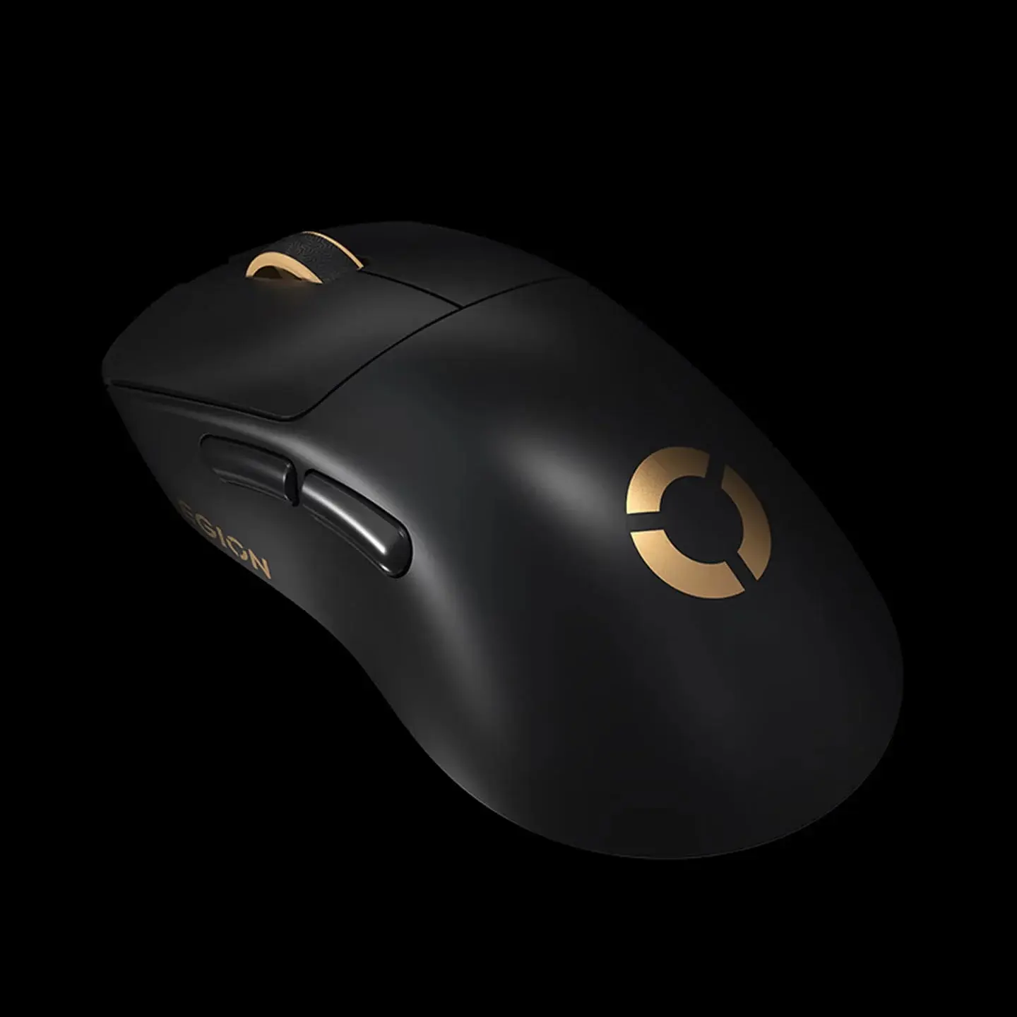 ماوس گیمینگ لنوو (Lenovo Legion R7 Pro) با بدنه مشکی و لوگوی طلایی