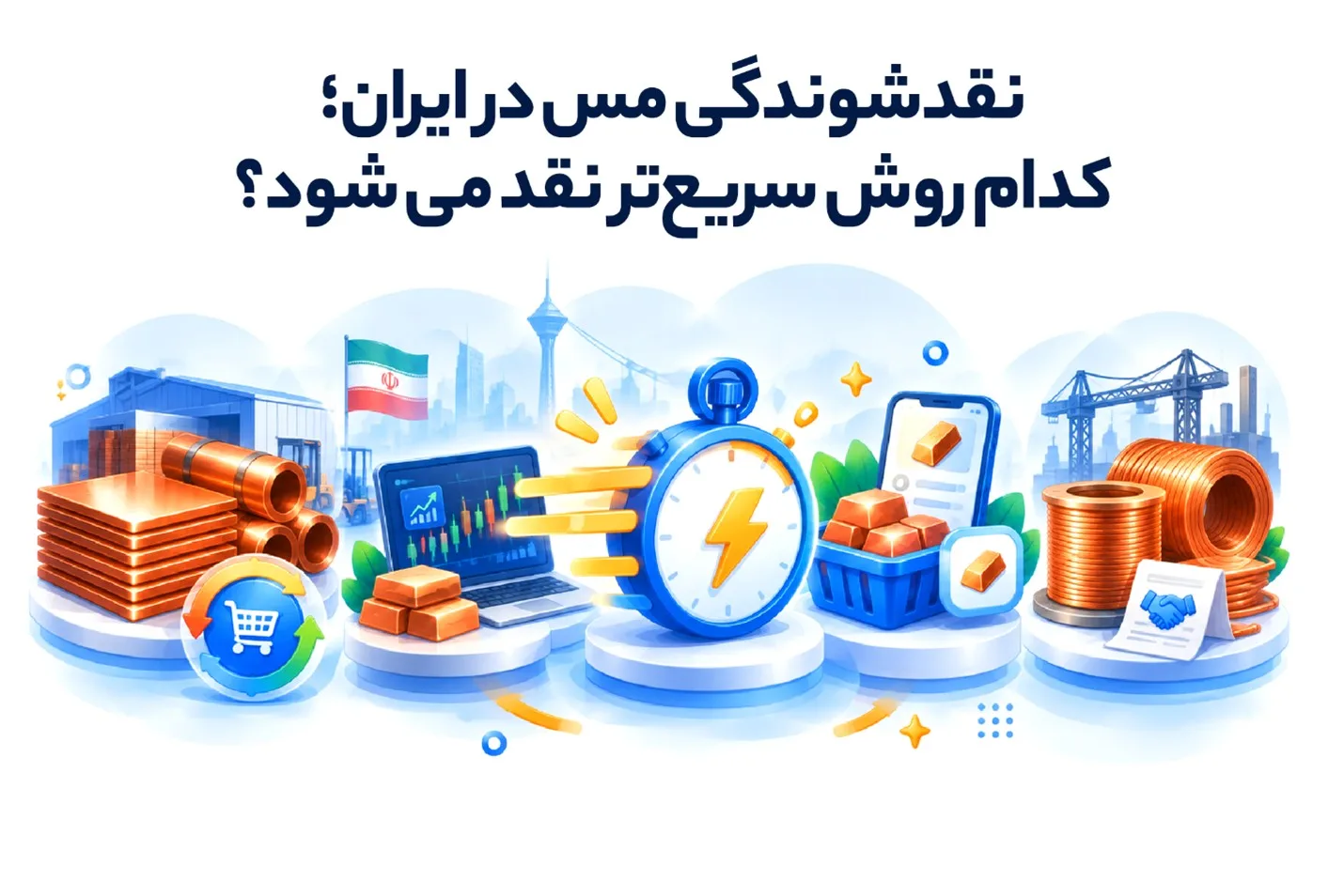 نقدشوندگی مس در ایران؛ کدام روش سریع‌تر نقد می‌شود؟