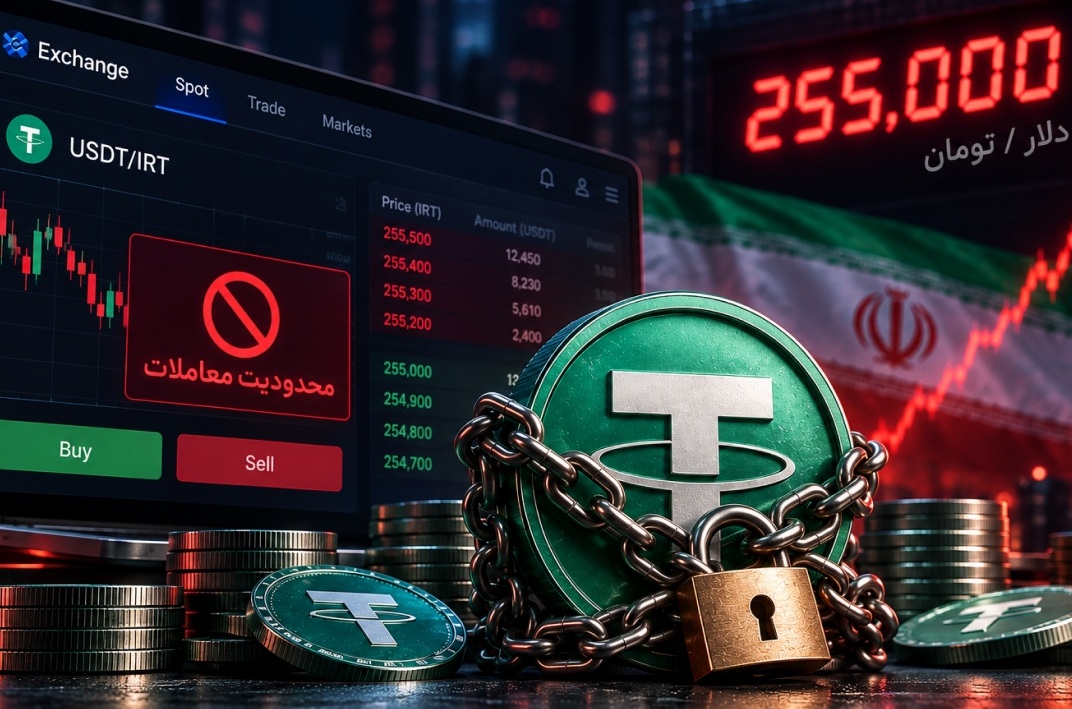 با عبور دلار از ۲۵۵ هزار تومان، معاملات تتر در صرافی‌ها محدود شد