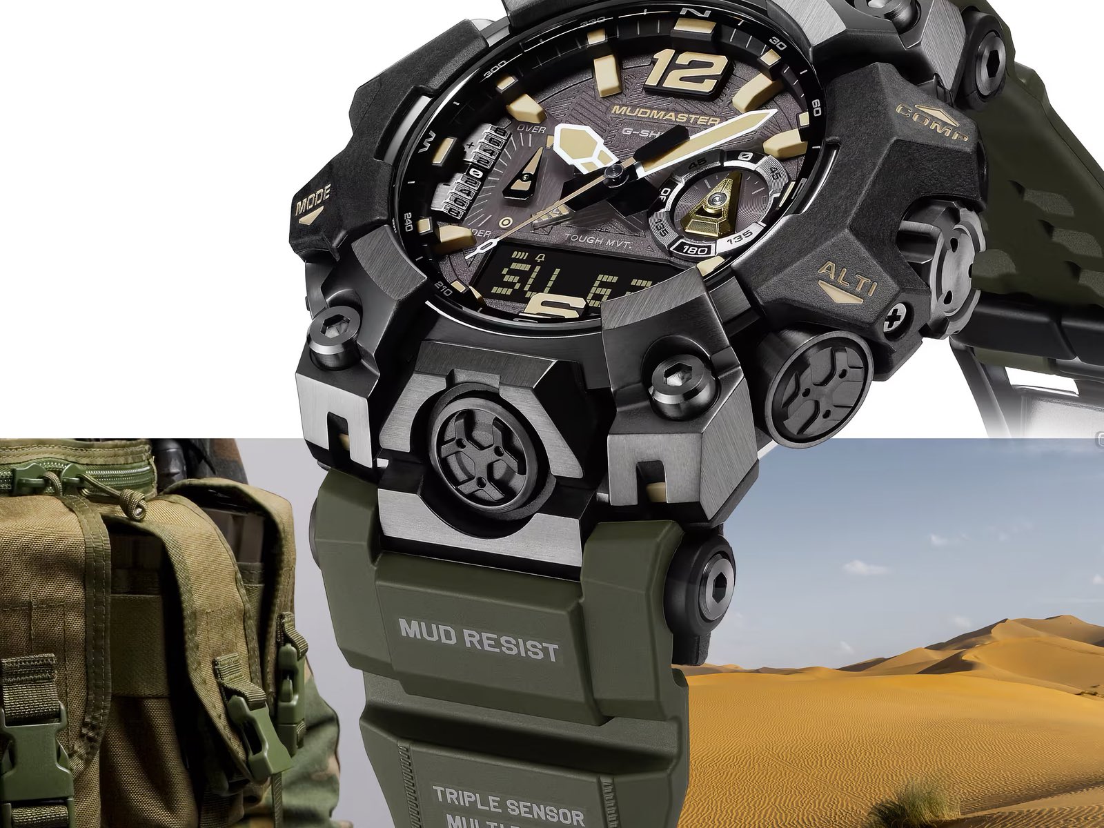 کاسیو نسخه جدید ساعت جی‌شاک Mudmaster را با حسگر سه‌گانه معرفی کرد
