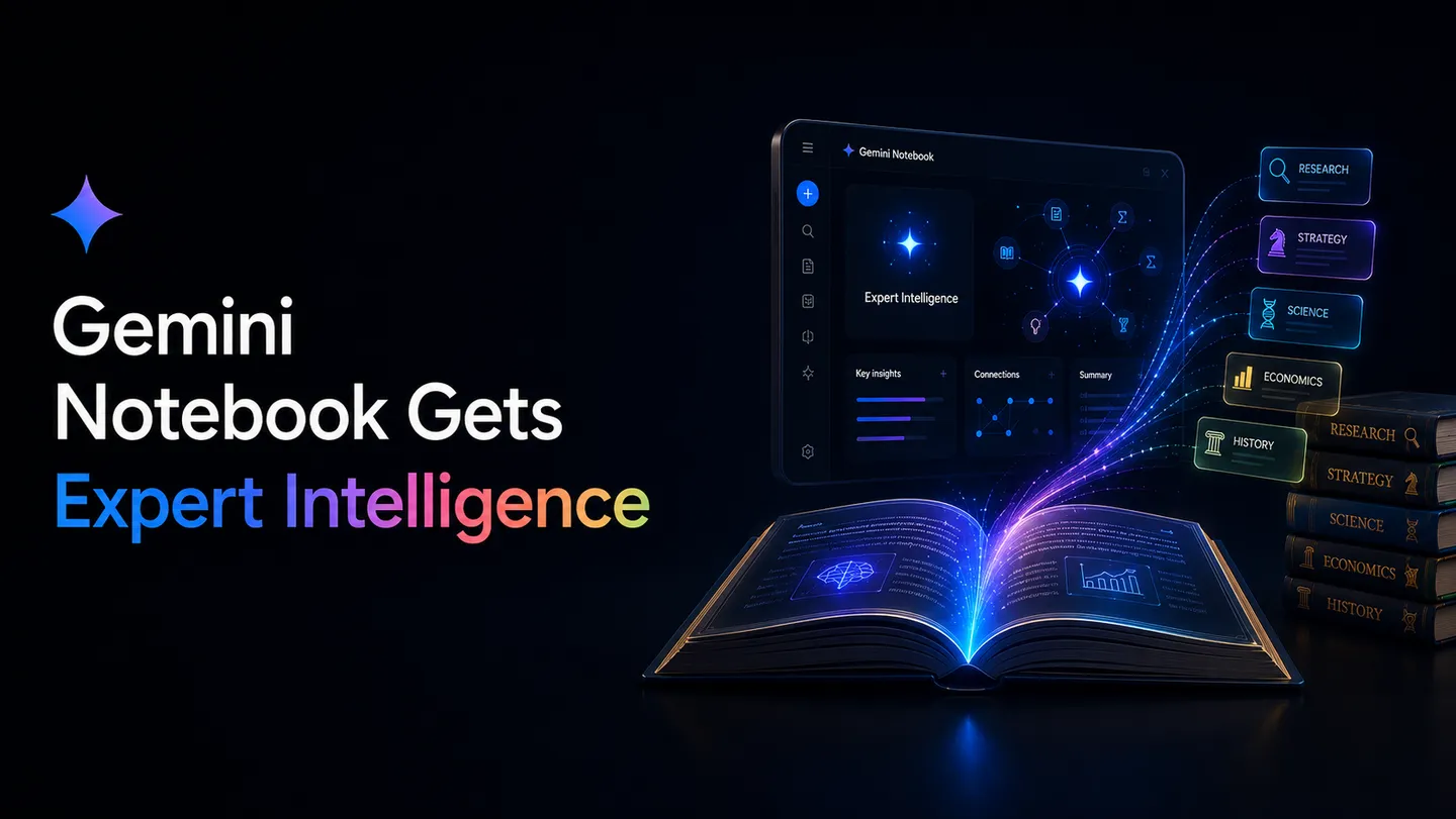 قابلیت جدید Expert Intelligence در Gemini Notebook