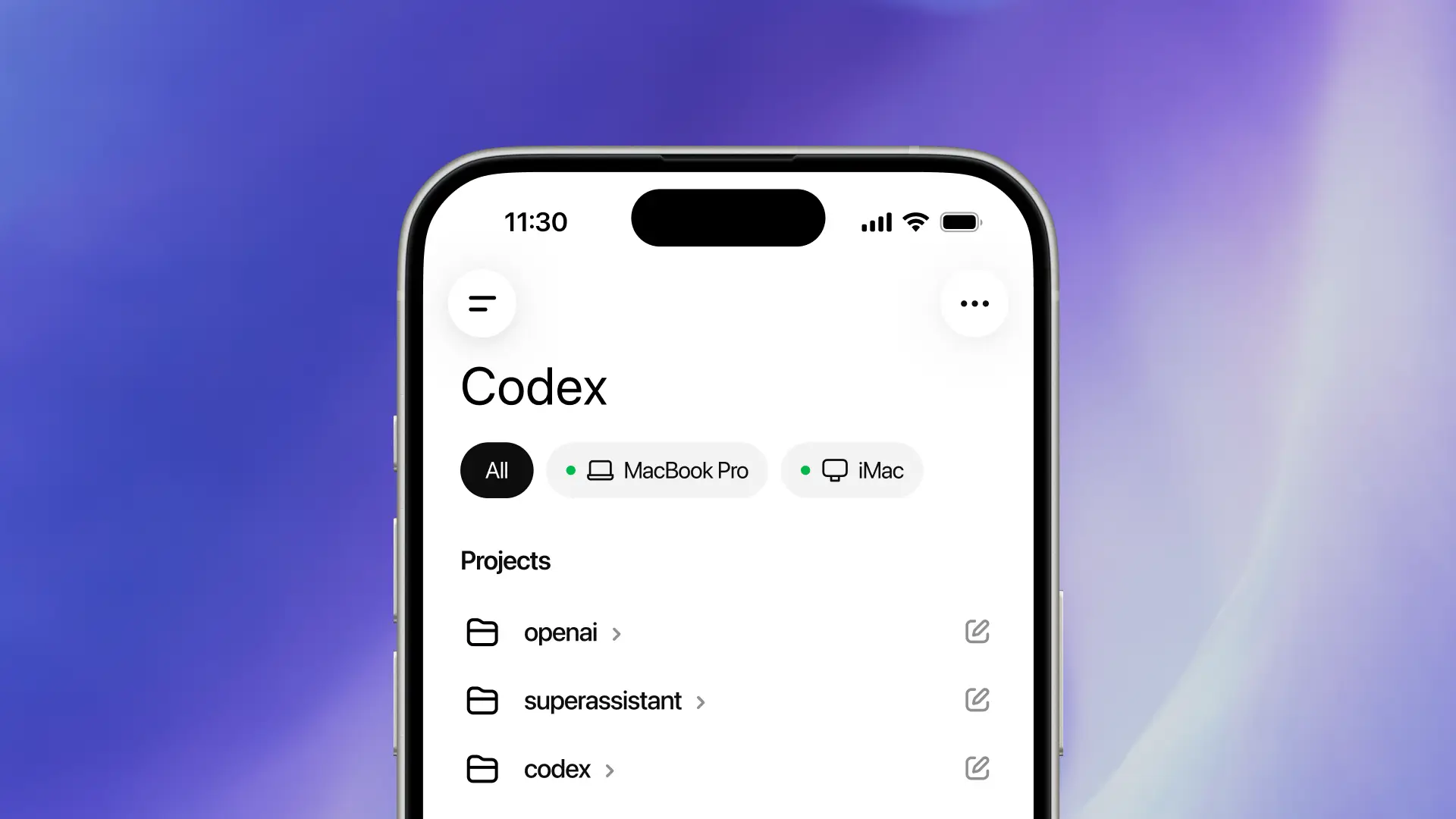Codex به اپ ChatGPT رسید