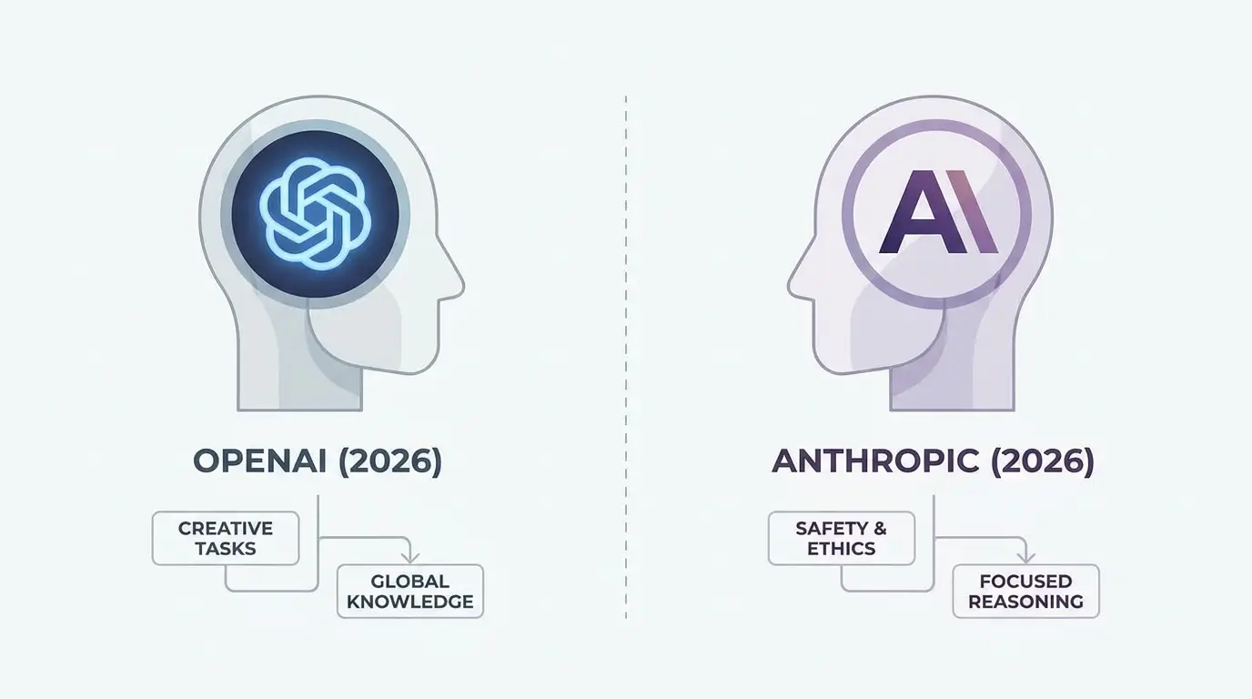 مقایسه ۲۰۲۶: OpenAI فقط معروف‌تر است یا Anthropic واقعاً پول‌سازتر شده؟ XNET | اخبار و تحلیل هوش مصنوعی
