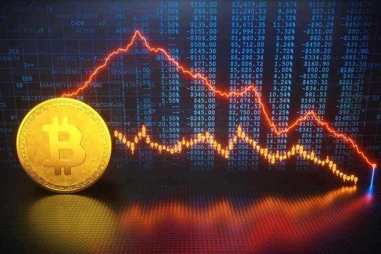 ايتنا - قیمت بیت‌کوین در ۲۰ دقیقه ۲۰۰۰ دلار ریزش کرد