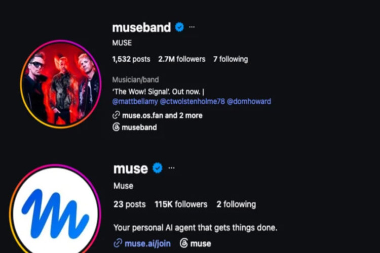 ايتنا - متا نام کاربری Muse را از گروه راک انگلیسی گرفت؛ جنجال تازه بر سر یک عامل هوش مصنوعی