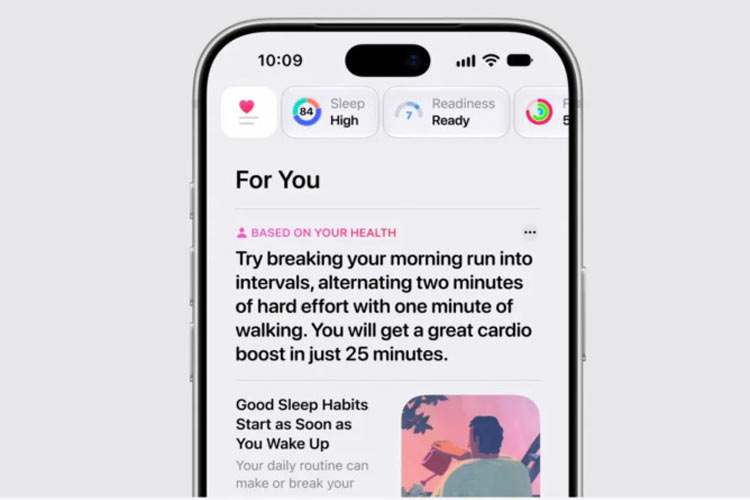ايتنا - اپلیکیشن Health اپل متحول شد؛ از محاسبه سن سلامت تا امتیاز آمادگی بدن
