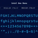 فونت One Mono اینتل دوباره بازگشت