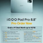 iQOO Pad Pro معرفی شد؛ تبلت گیمینگ جمع‌وجور با تراشه قدرتمند کوالکام
