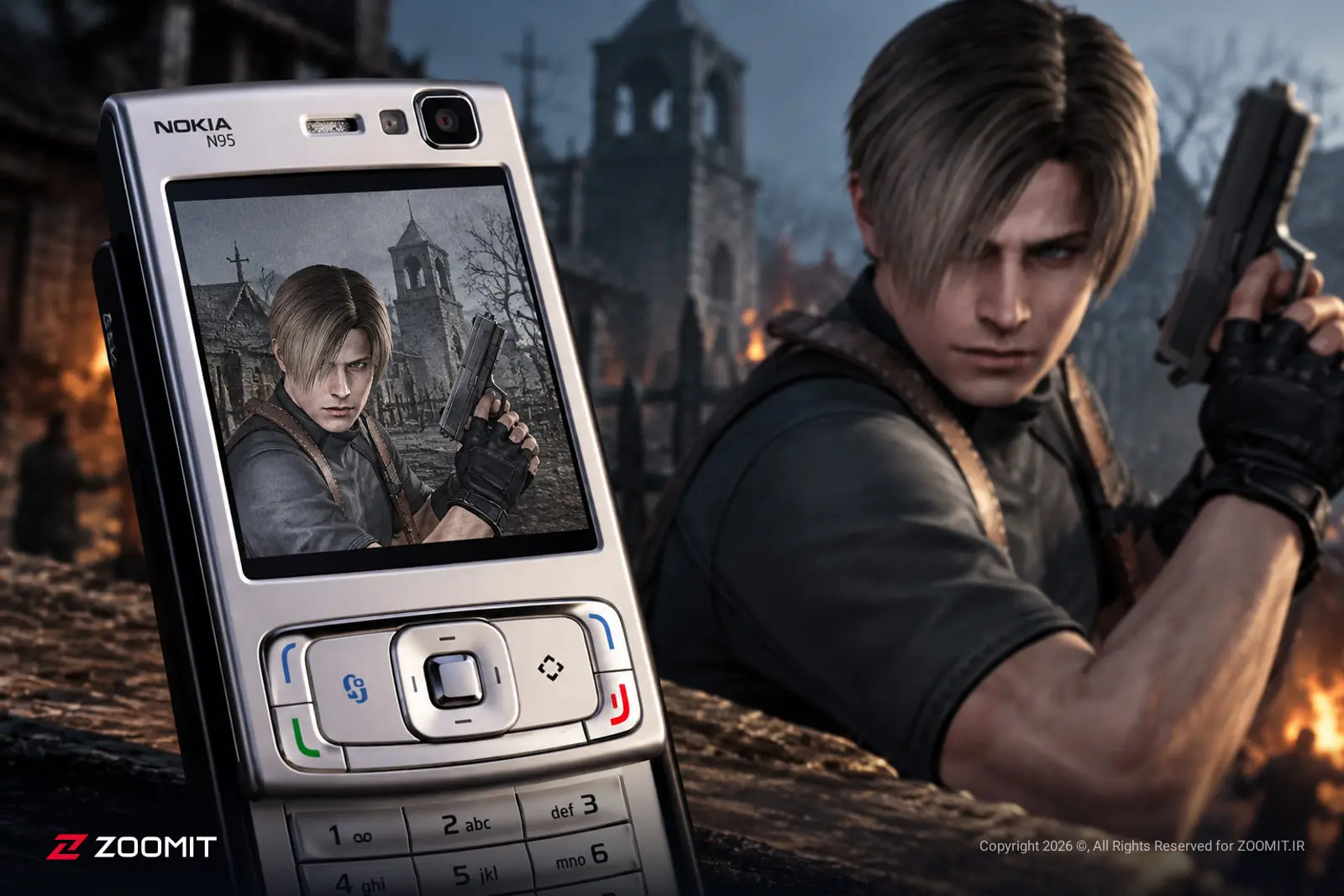 بازی Resident Evil 4 روی گوشی نوکیا N95 اجرا شد!