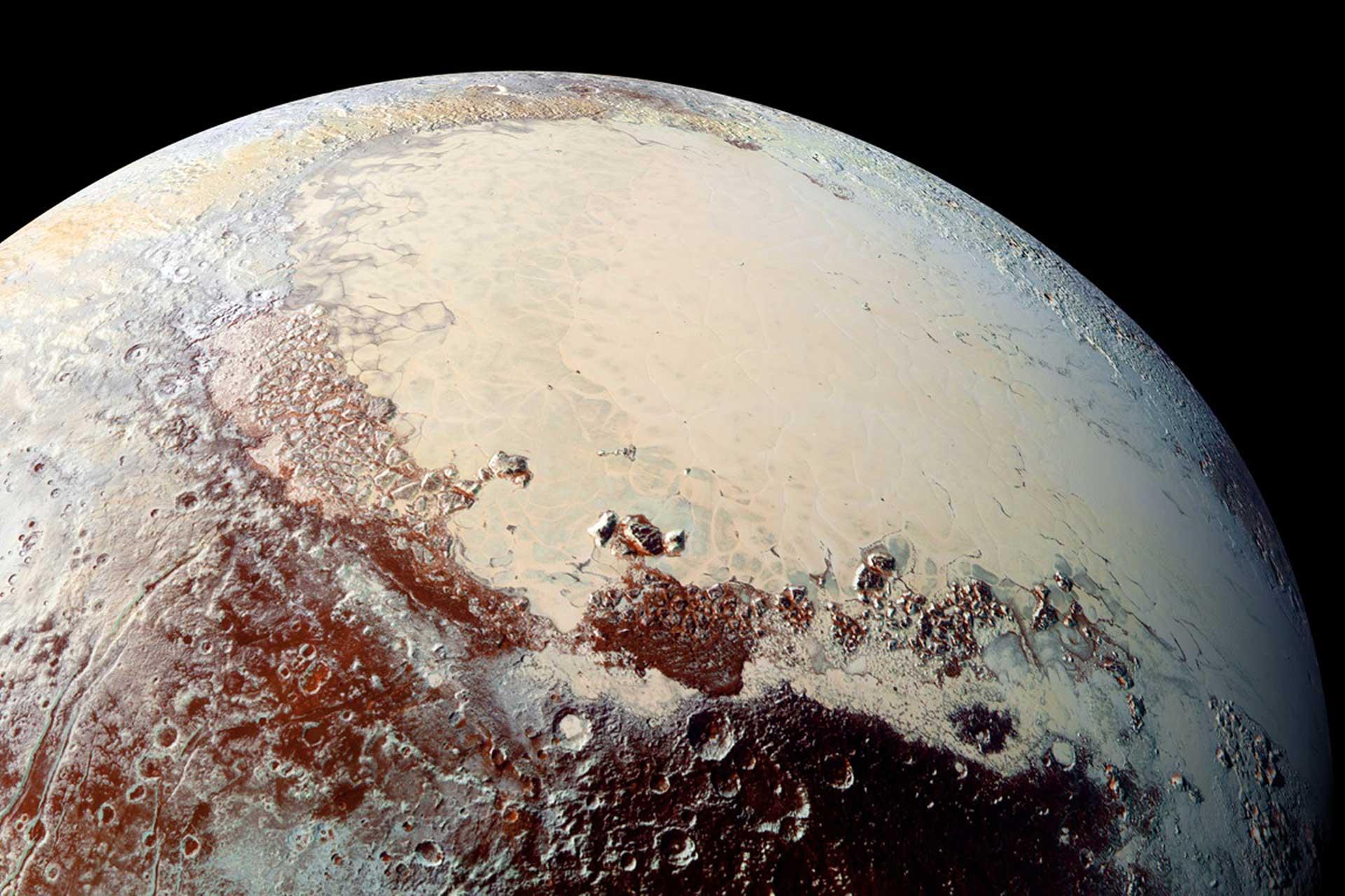 سطح یخ‌زده پلوتون را همین‌حالا در گوگل مپ تماشا کنید!